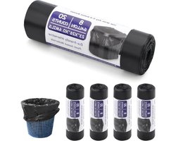 100 stuks composteerbare toiletzakken zwart - hygiënische zakken voor campingtoilet - mobiele toilet benodigdheden.