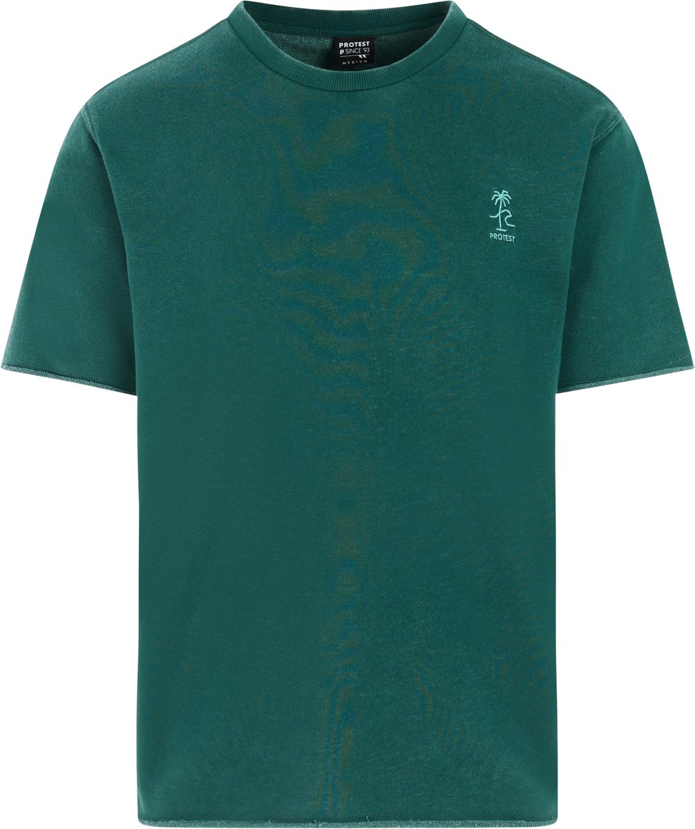 Protest PRTGeoff T-shirt Heren Korte mouwen Ronde hals Loose fit Turquoise