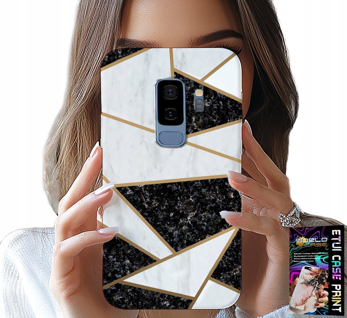 HOESJE VOOR SAMSUNG GALAXY S9 PLUS - ELEGANT EN MODIEUS PATROON + FILM
