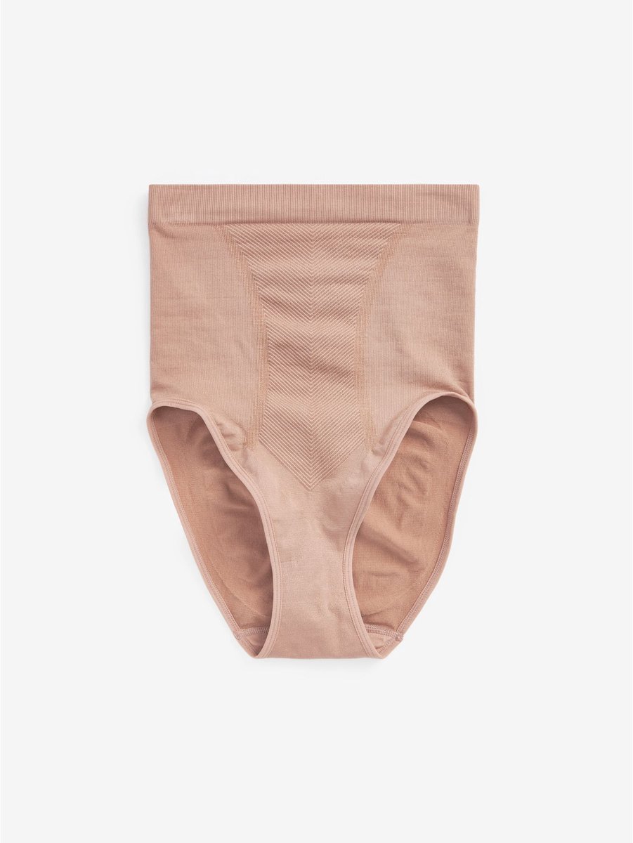 Next Dames - Vormgevende naadloze slip voor gladdere dijen met stevige buikcorrectie - Huidkleur Praline Nude