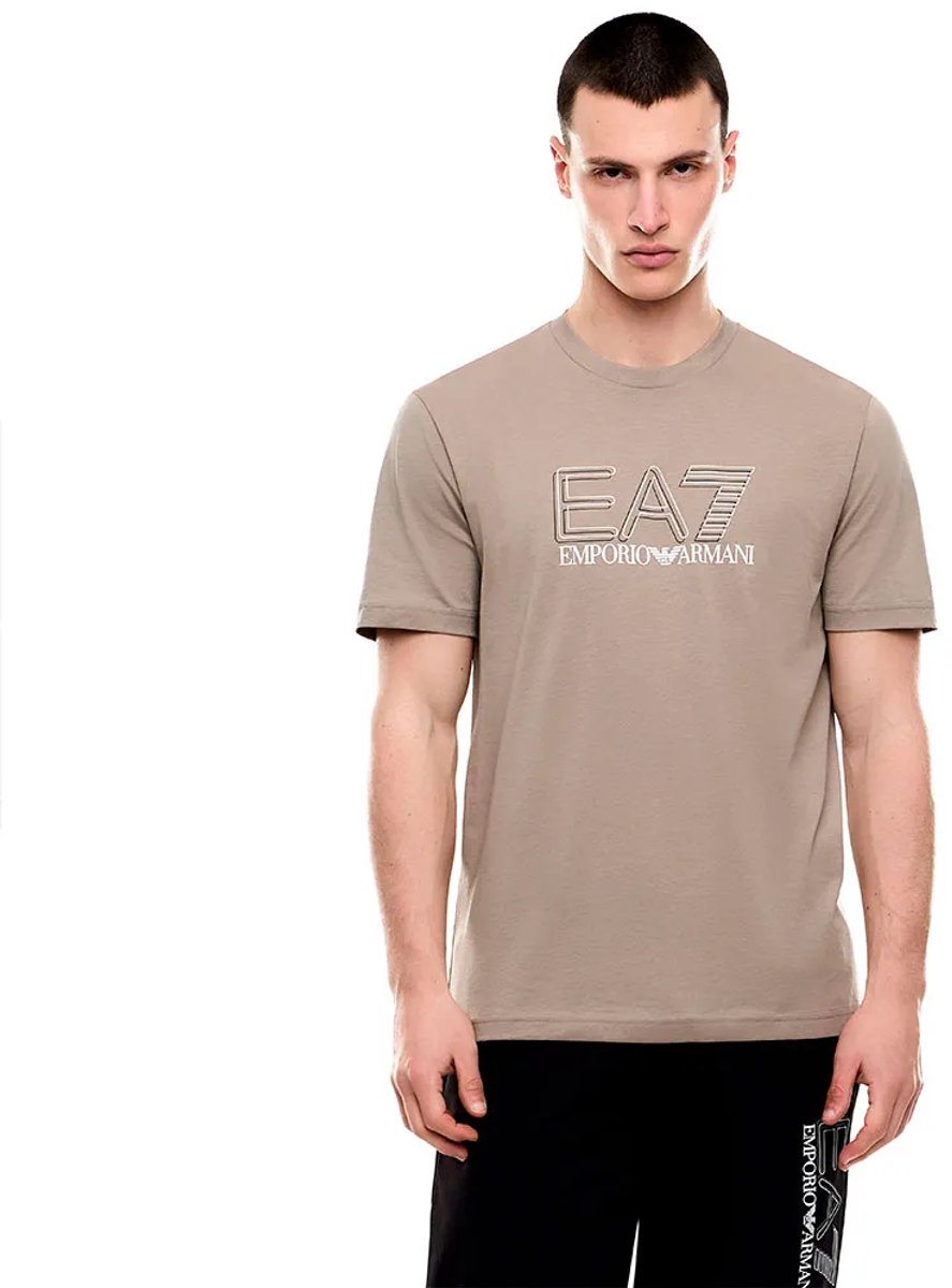 Ea7 Emporio Armani 7m001307_af10375 T-shirt Met Korte Mouwen Beige S Man
