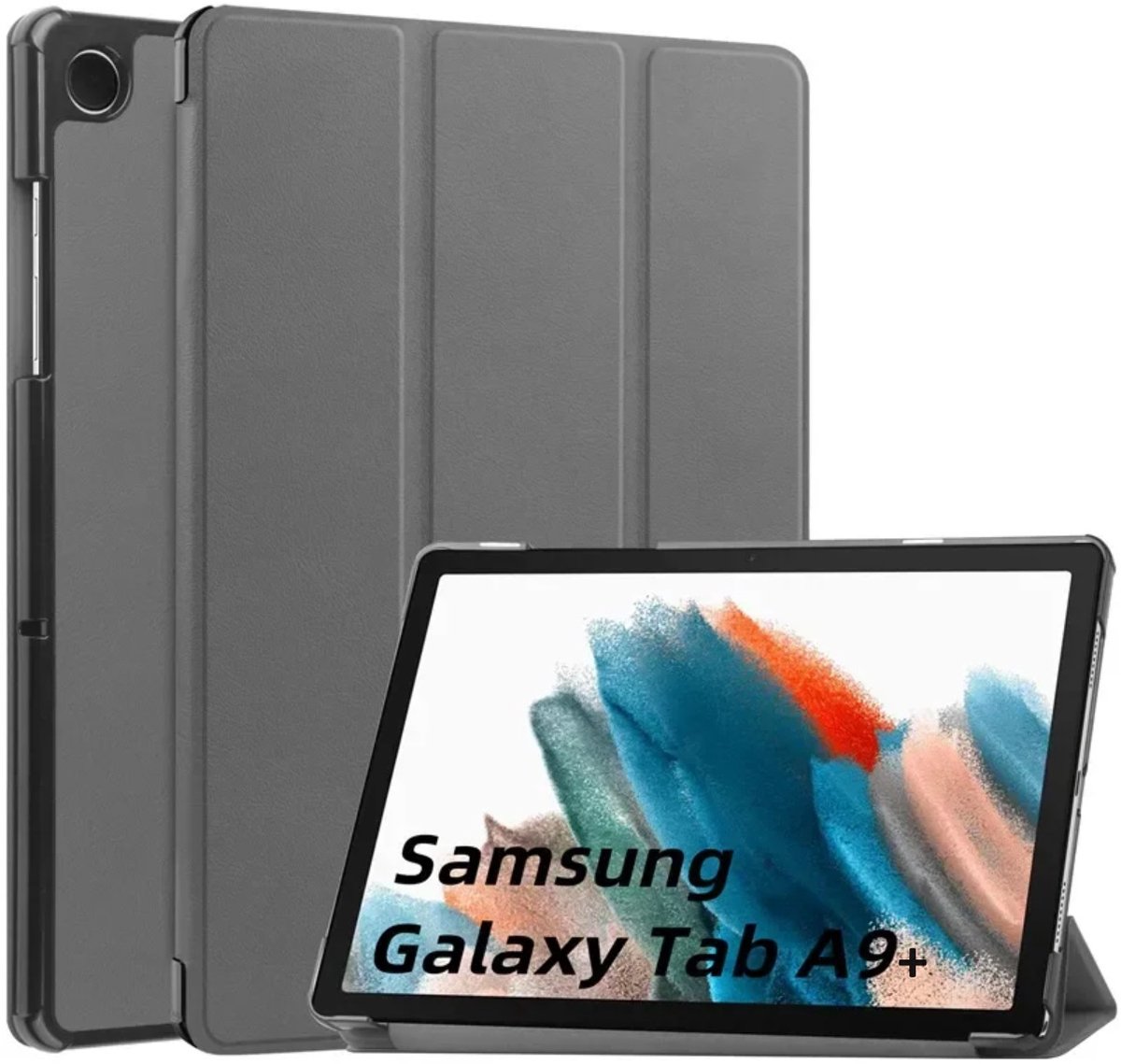 EtuiTab Samsung Galaxy Tab A9+ Plus - Tablethoes - Grijs - Magnetisch - Standfunctie