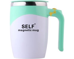 Automatische Roer Mok - Magnetische Mok - Gemakkelijk Dranken - USB Oplaadbaar - 400ml - Groen