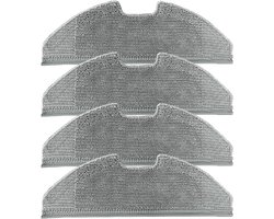Set van 4 microvezel dweilpads geschikt voor de Eufy RoboVac G10 G30 hybride stofzuiger
