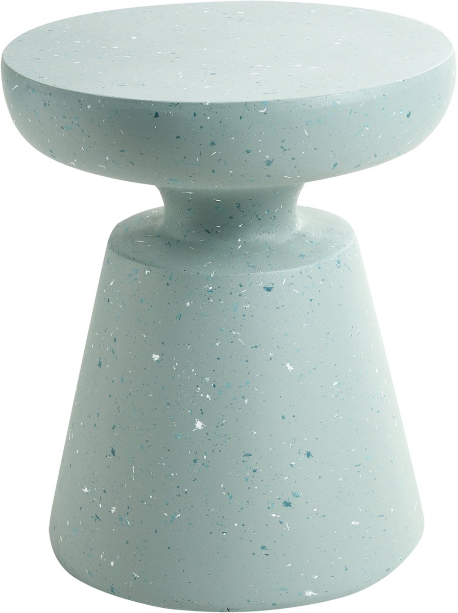 MINCIO - Bijzettafel - Groen/Terrazzo - Lichtbeton