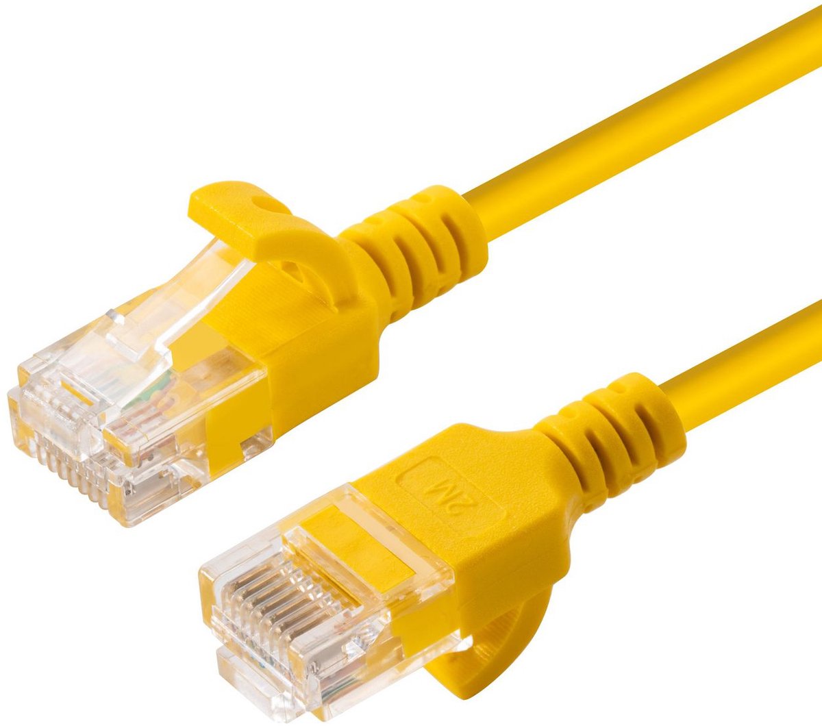Microconnect V-UTP6A015Y-SLIM netwerkkabel Geel 1,5 m Cat6a U/UTP (UTP)