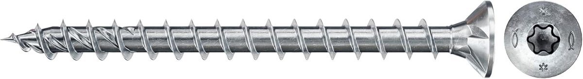 Houtschroeven - Spaanplaatschroeven - Houtverbindingen Maken - Gereduceerd Splijtgedrag - 45 x 45 mm - Verzinkt