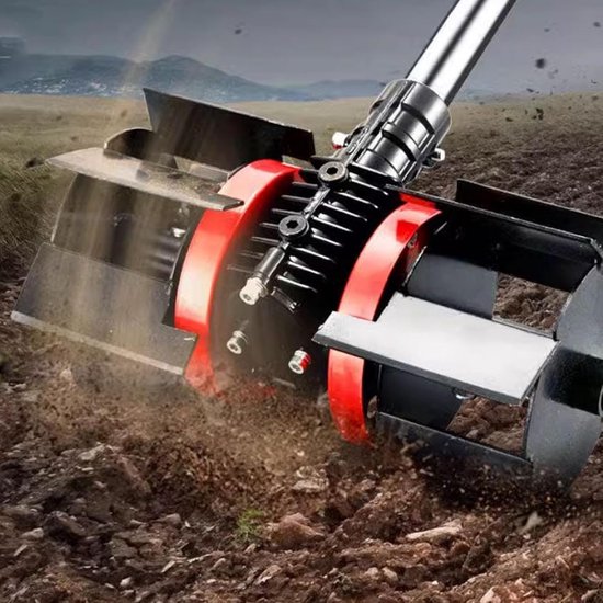 Upgrade Professionele Onkruidhulpset - Verbeterde Tuingereedschap met 9 Tanden - Efficiënte Roterend Cultivator - Bespaar Tijd en Energie met Tuinhelmstok - Losse Grondaccessoire voor Effectieve Onkruidbestrijding - Geschikt voor 28 mm Wiedwiel van Merkloos	 — afbeelding 5