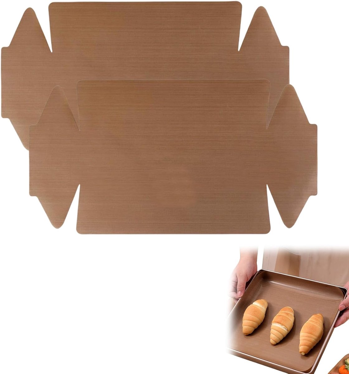 Herbruikbaar bakpapier - Bakfolie mat - Bakplaat oven - Hittebestendig duurzaam - 30x40 cm
