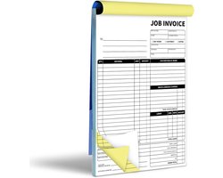 Factuur Formulieren - Werkbonnen Boek - Zakelijke Administratie - 2-Delig Zonder Koolstof - 7.5 x 11 Inch