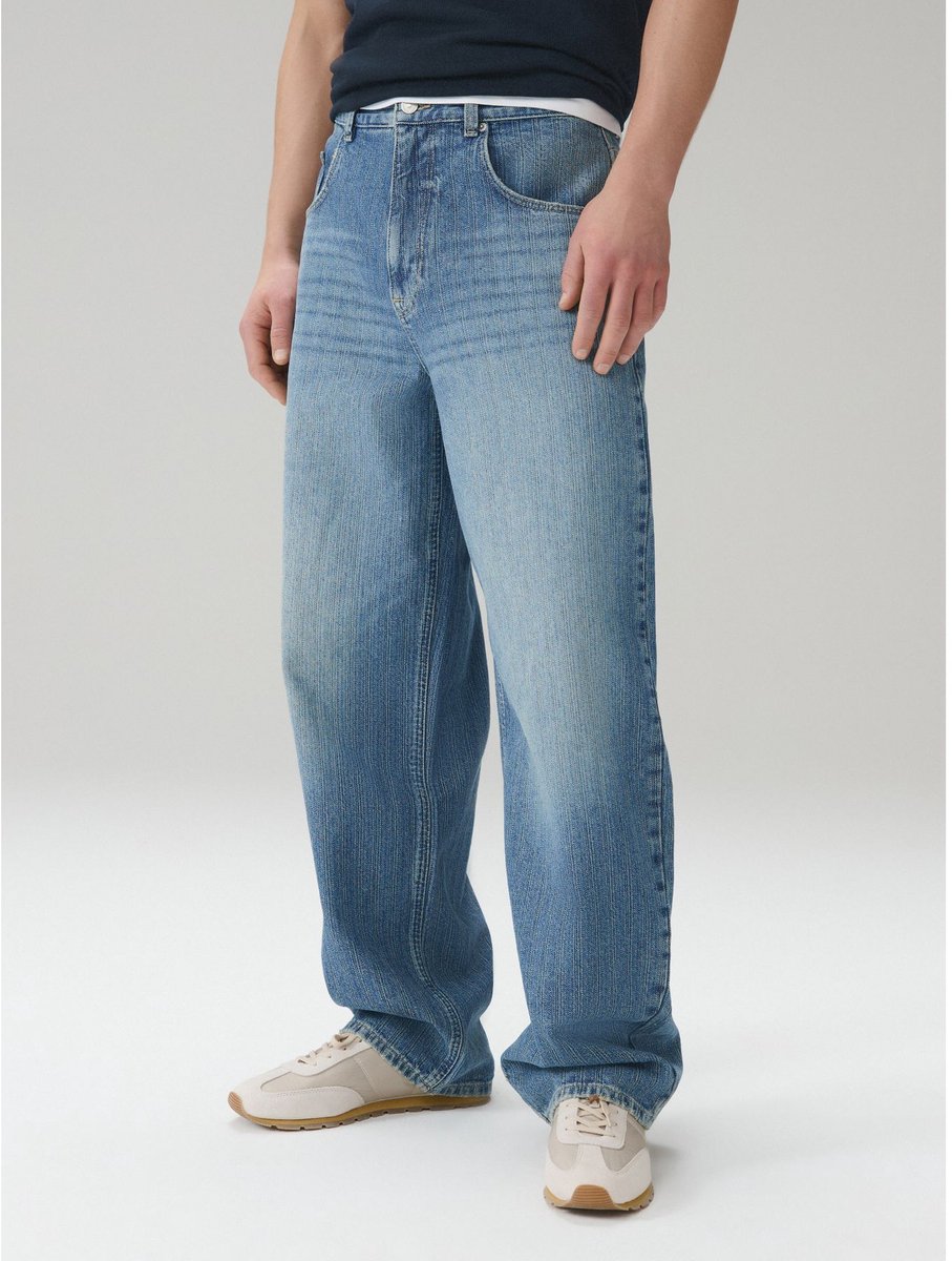 Next - Heren - Jeans met ballonvormig model - Blauw
