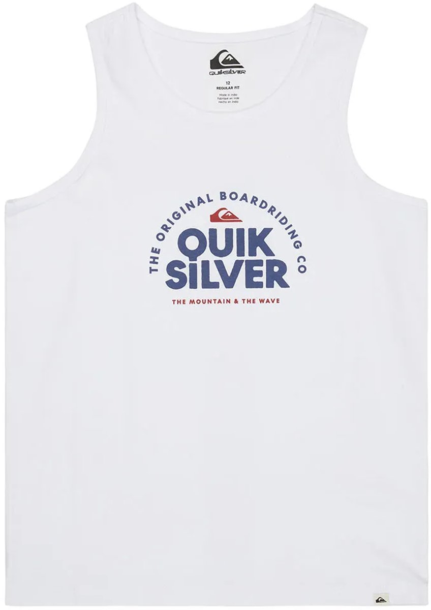 Quiksilver Fundamental Ride Mouwloos T-shirt 16 Years Jongen Wit
