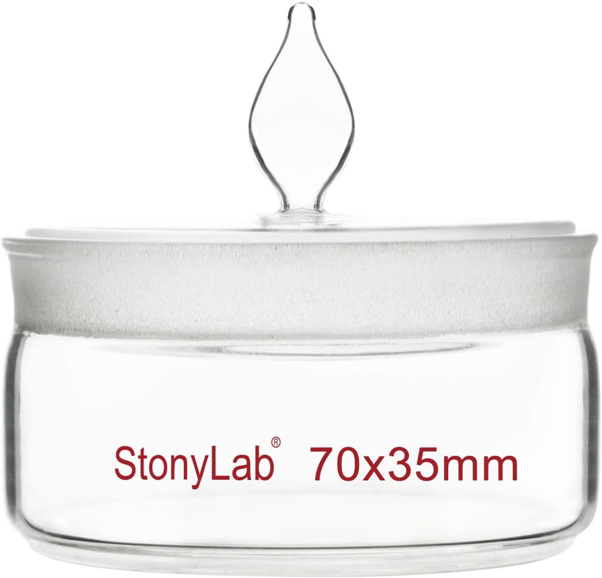 Weegfles met Komvorm en Geslepen Dop voor Laboratoriumgebruik Glas