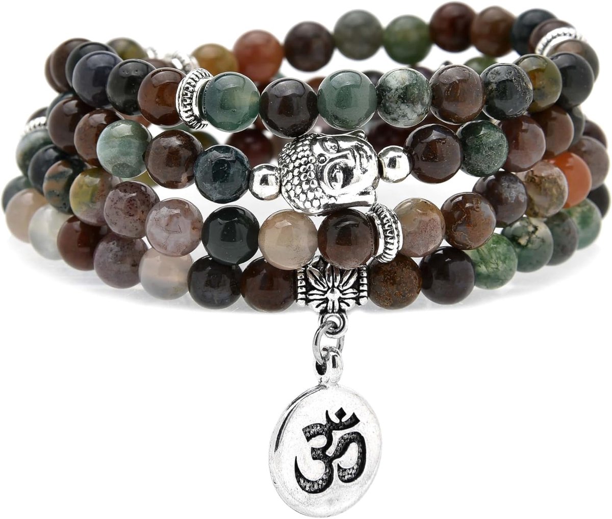 Mala Armband met 108 Kralen en Yogateken voor Mannen en Vrouwen