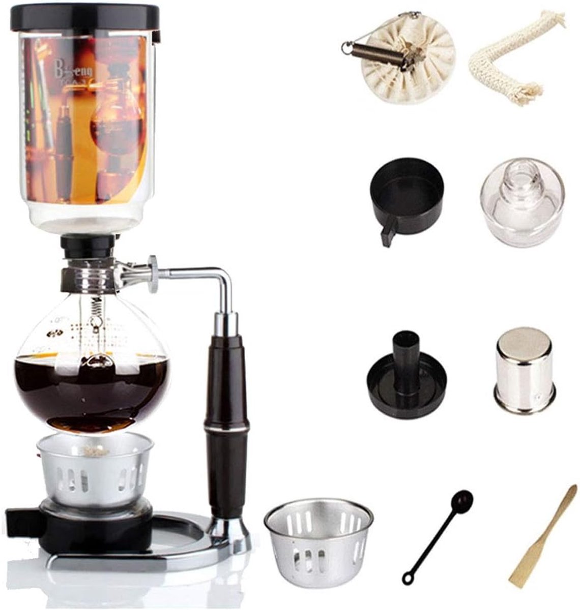 Vacuüm Koffiezetapparaat Sifon Methode voor 1-3 Koppen