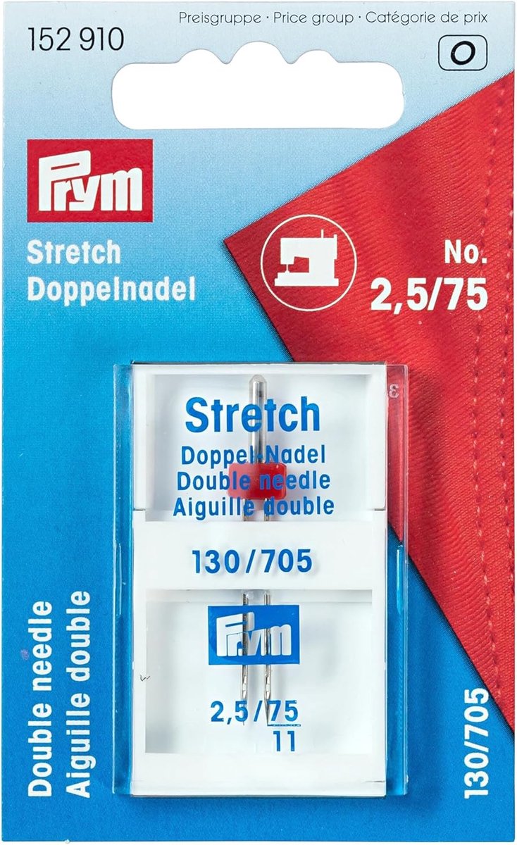 Dubbele Naaimachine Naalden voor Stretchstof - Universele Set 75/2.5