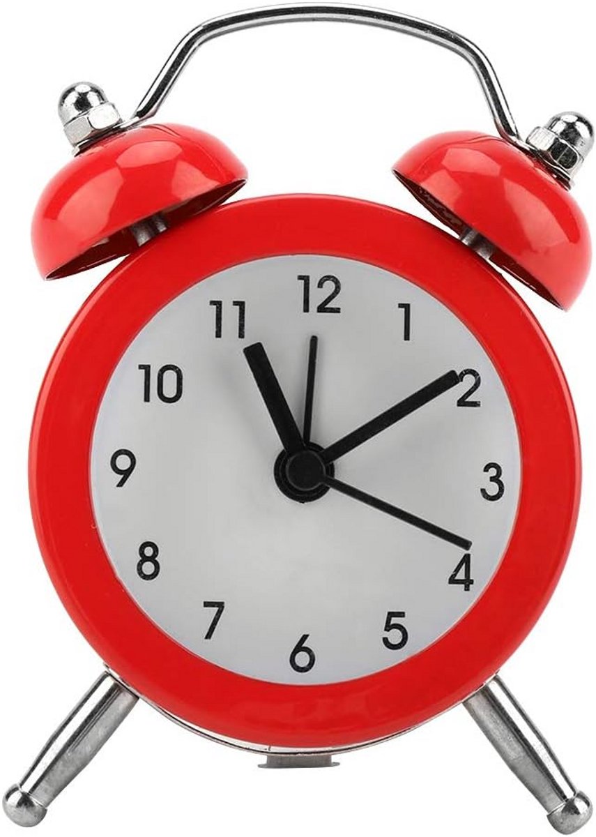 Digitale Wekker - Compacte Klok - Slaapkamer Gebruik - Batterij Werking - 3 Inch Display - Rood