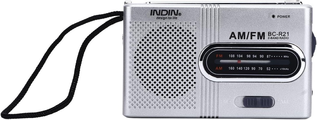 Compacte Draagbare AM/FM Radio - Zakformaat Radio voor Onderweg, Reizen en Camping