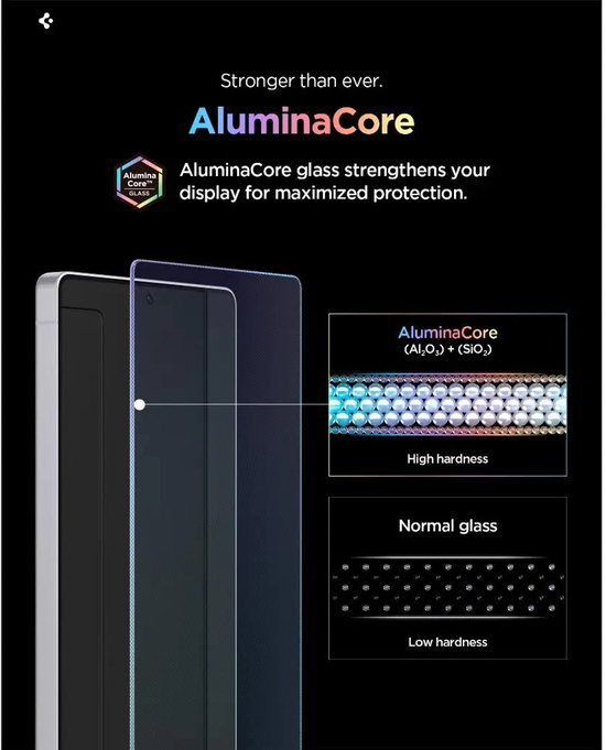 Spigen Glas.tR EZ Fit Pro HD - Gehard Glazen Screenprotector - Voor Samsung Galaxy S26+ - 10H+ Twardości - AluminaCore Technologie van Spigen — afbeelding 3