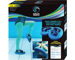 2-in-1 Water Aerobics Set: Hand- en Voetpeddels voor Aqua Training en Low Impact Workout