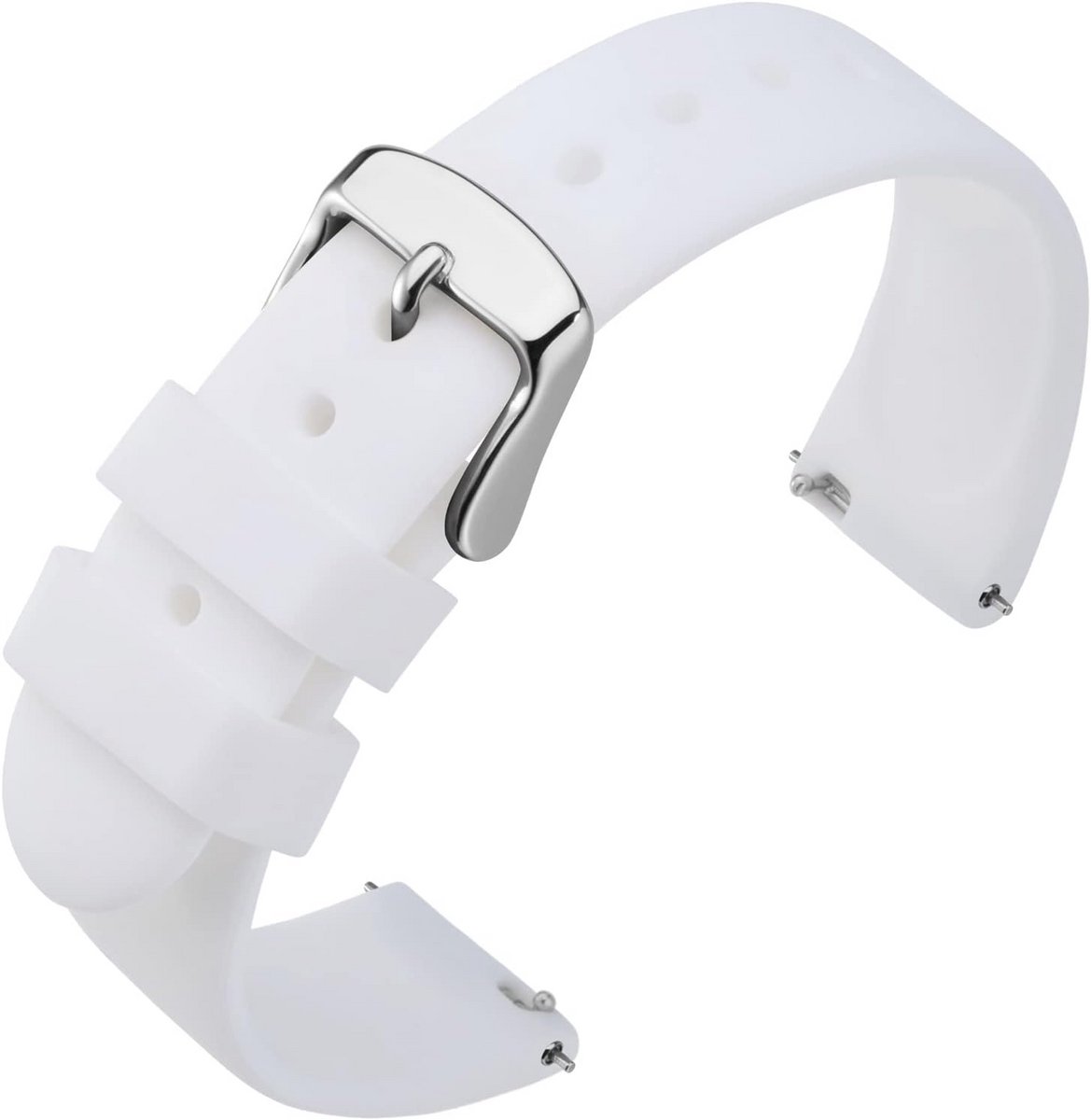 Horlogeband Siliconen - Zachte Rubberen Band - Dagelijks Gebruik - Ademend Ontwerp - 18 20 22 mm