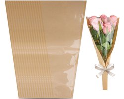 Bloemen verpakkingszakken - Hoogwaardige Kraftpapier - 50 Stuks
