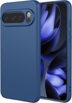 MobyDefend Hoesje - Adapté pour Google Pixel 10 / Google Pixel 10 Pro - Matte Siliconen Backcover - Blauw