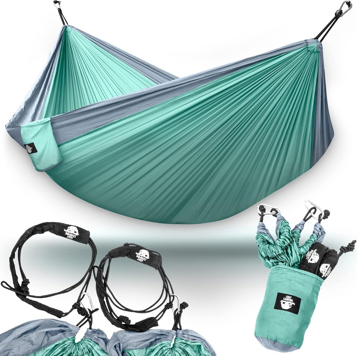 XXL Dubbele Hangmat voor 2 Personen - Draagbaar en Heavy Duty voor Buiten en Camping