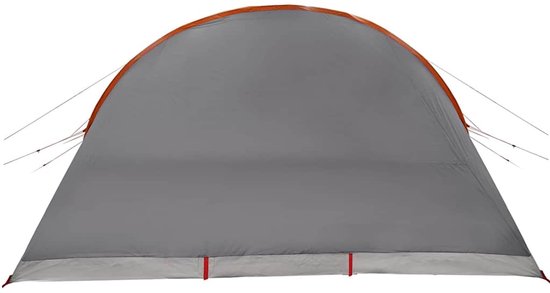 vidaXL - Tunnel - Tent - 8-Person - 8-persoons - Grijs - en - Oranje van Vidaxl — afbeelding 5
