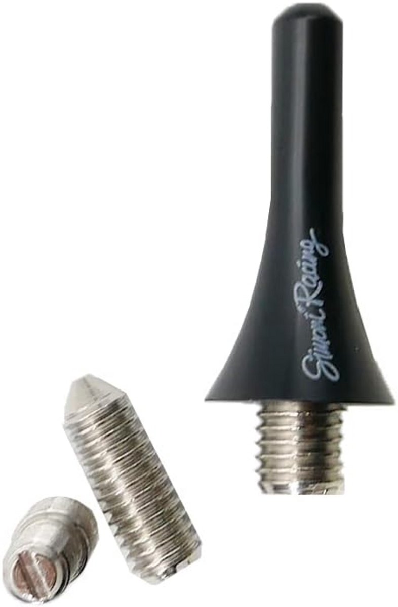 Universele Mini Aluminium Antenne Kort Zwart