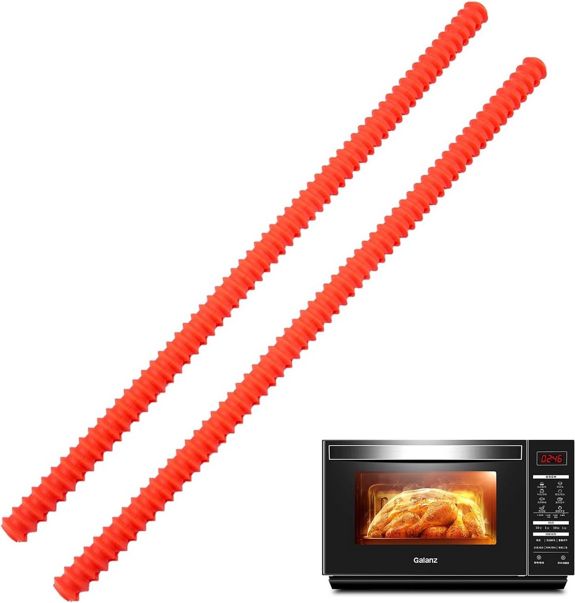 Hittebestendige Siliconen Ovenrooster Beschermers - 2 Stuks