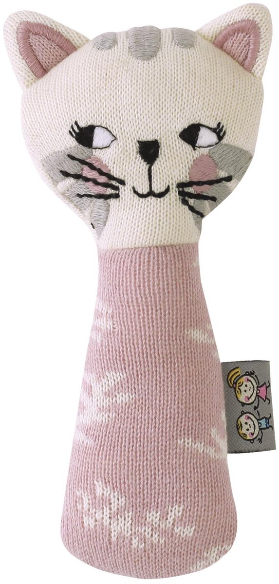 Sevira Kids - Babyrammelaar van biologisch katoen - Roze