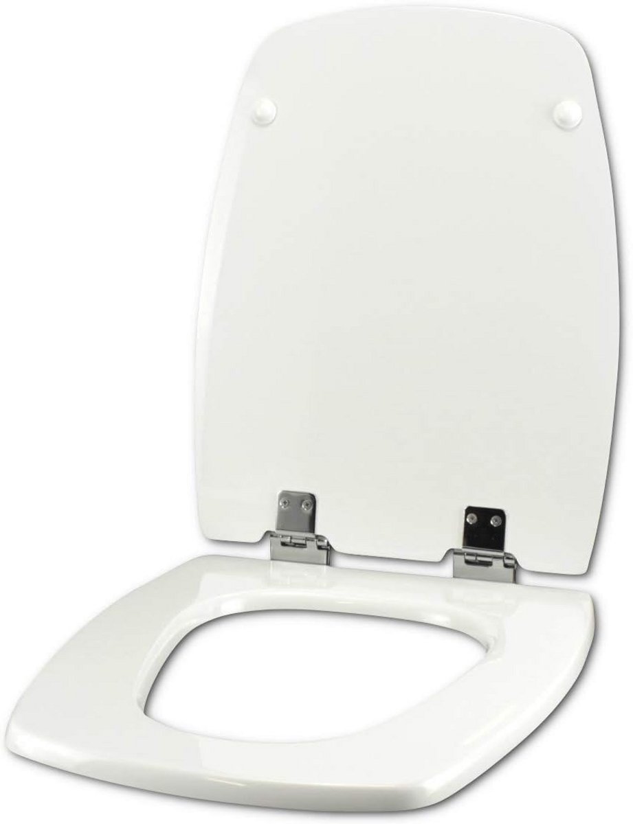 Toiletbril voor Geberit Allia Cheverny Wit — Soft Close Optie en RVS Scharnieren