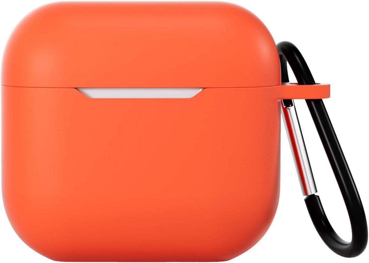 Siliconen Beschermhoes voor AirPods 4 (2024) met Karabijnhaak en Zichtbare LED-indicator