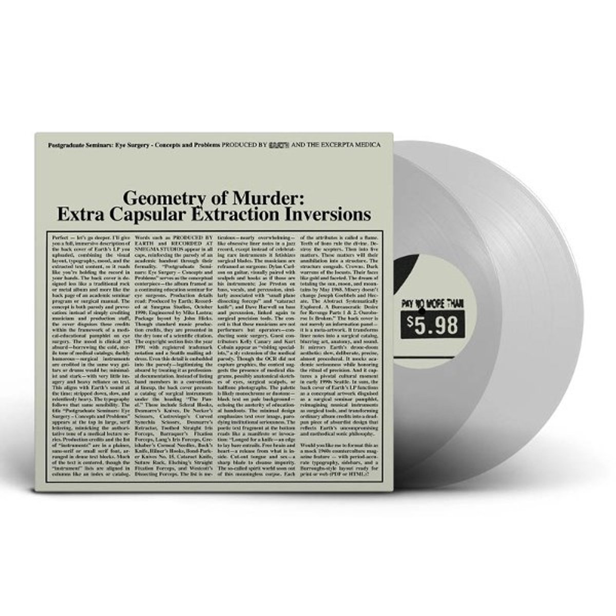 Earth X Black Noise - Geometry Of Murder: Extra Capsular Extraction (2 LP) (Coloured Vinyl)