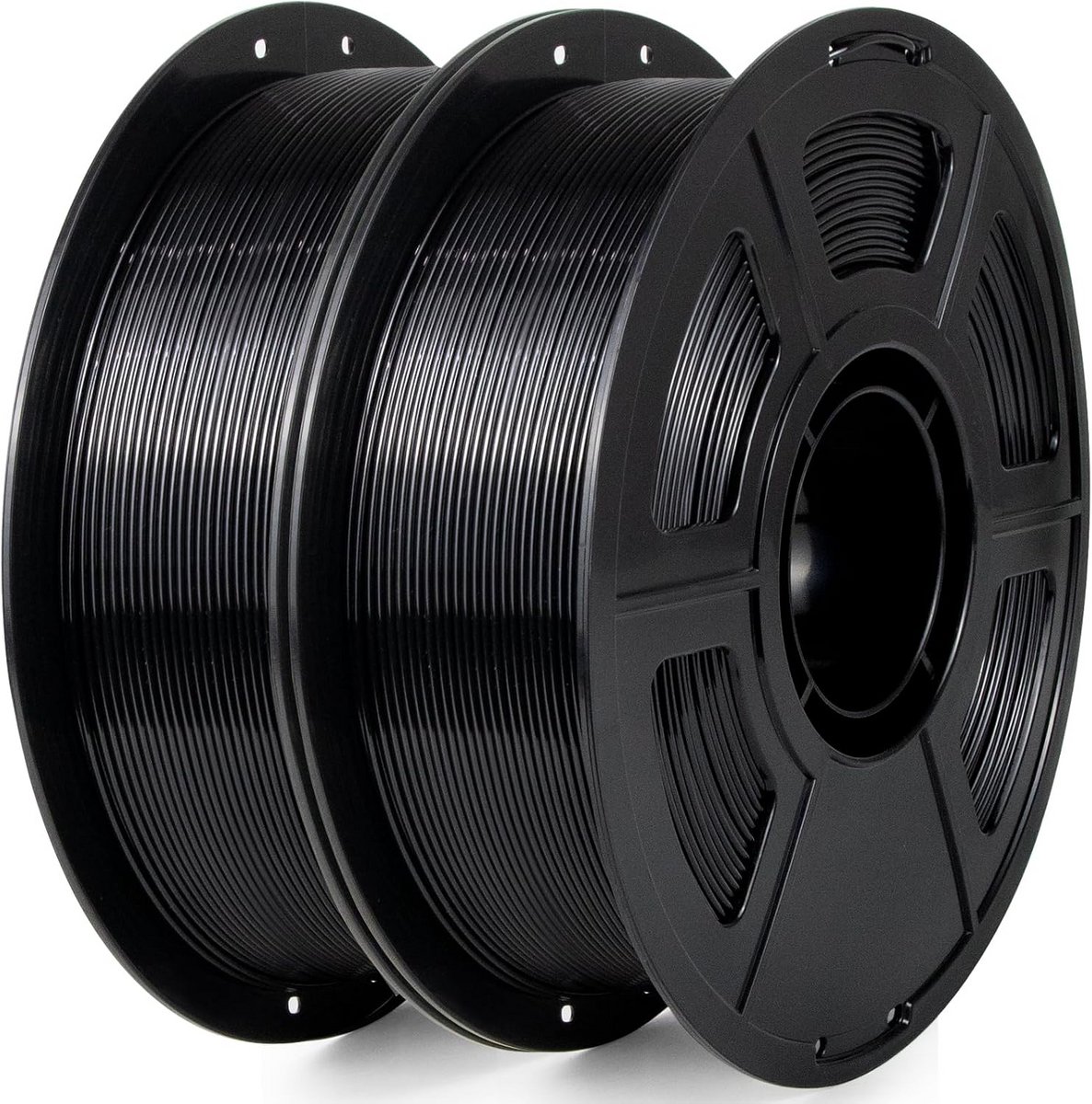 Hoogwaardig PETG Filament 1.75 mm Zwart voor 3D-Printers, 2KG Spoel met Hoge Maatnauwkeurigheid
