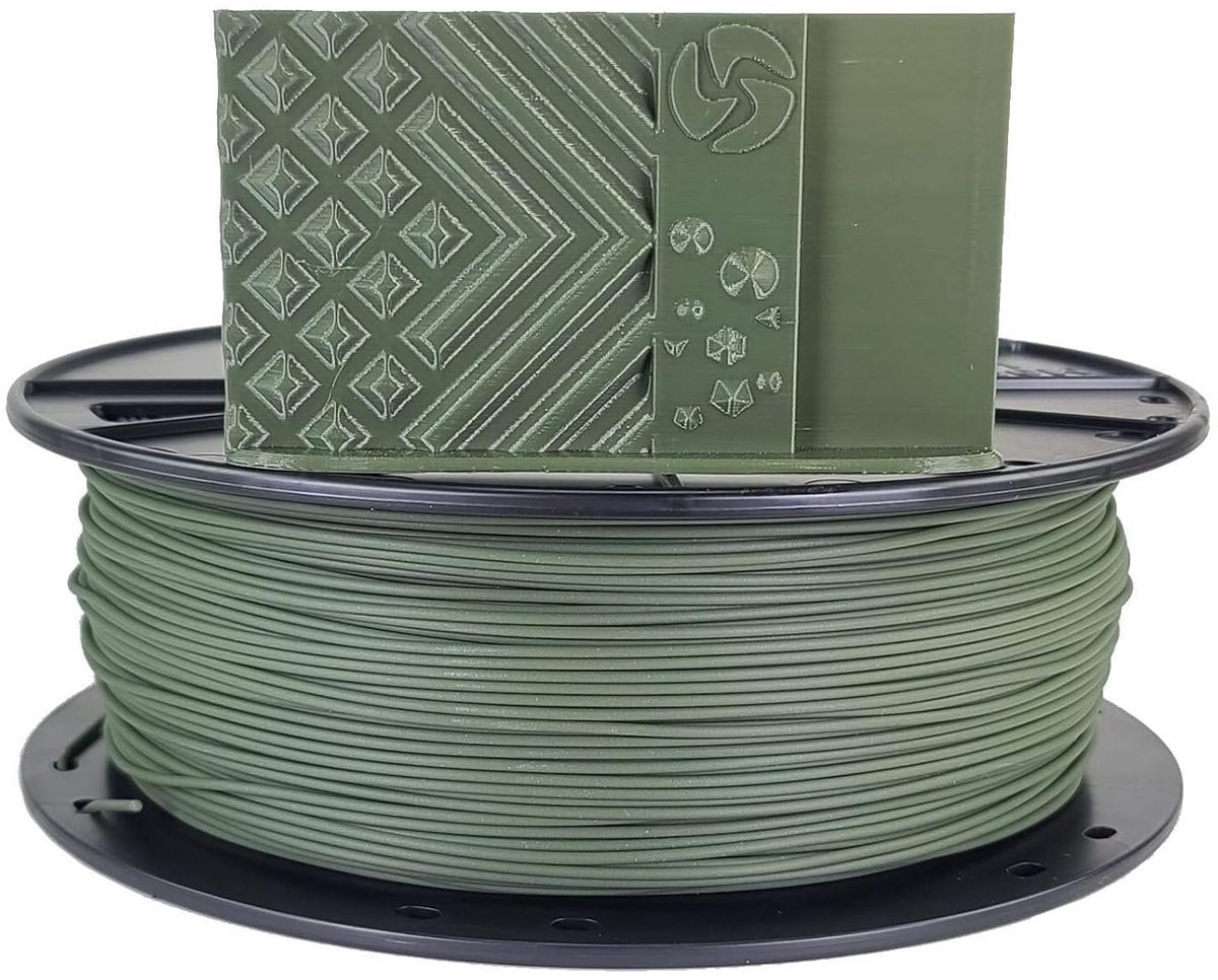Hoogwaardig 1.75mm PLA 3D-Printfilament, 1kg, Olijfgroen - Nauwkeurig en Gebruiksvriendelijk