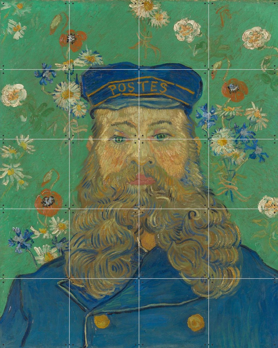IXXI Portret van Joseph Roulin, Vincent van Gogh (1853 - 1890) & Kröller-Müller Museum - 80 x 100 cm - Gratis ophangtool - Grote wanddecoratie en