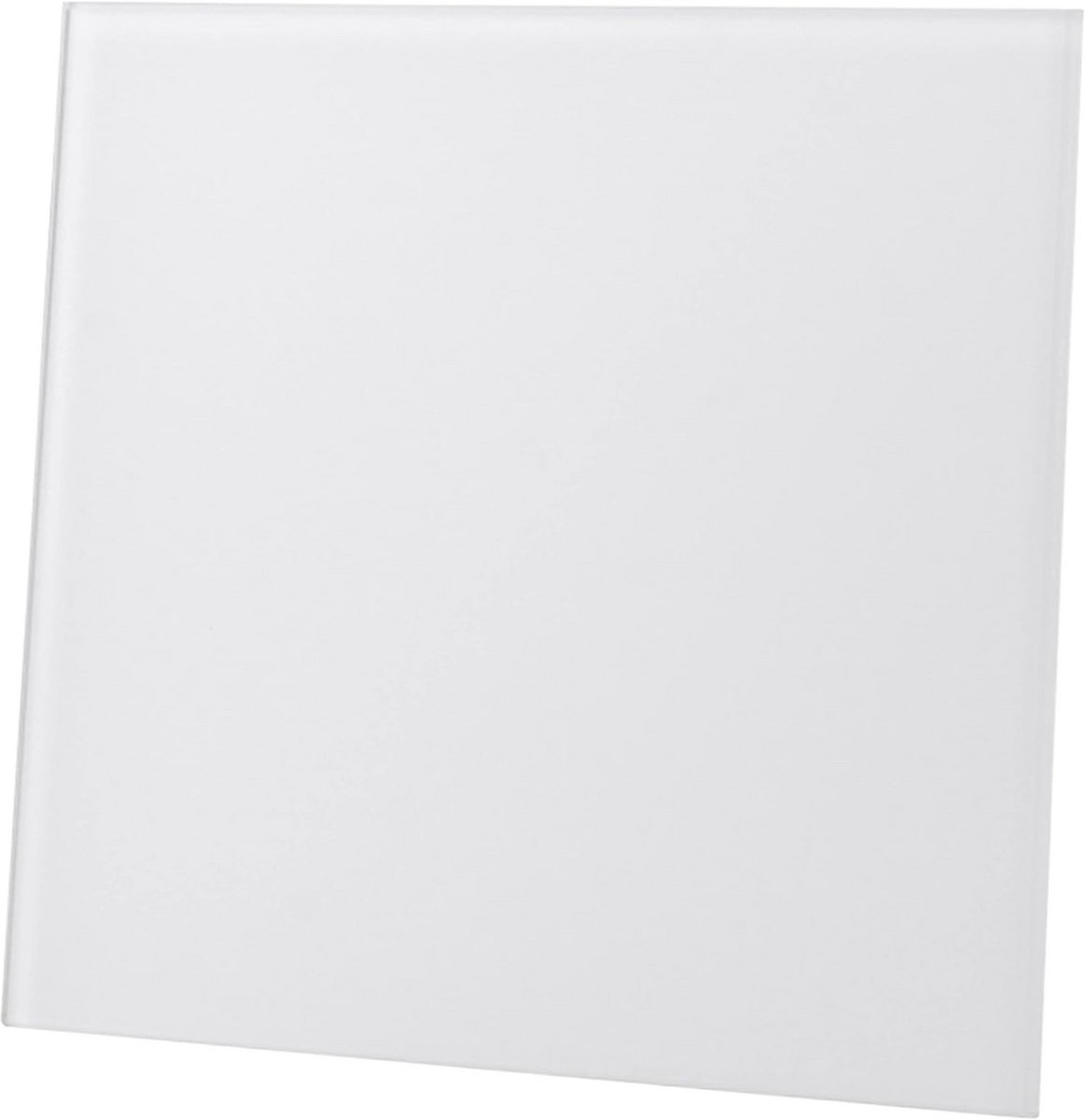 Ventilatierooster met Echt Glas Designfront Verwisselbaar Wit Zilver Goud 175x175 mm