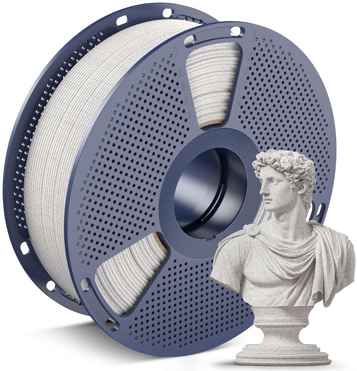 3D Printer Filament Hoge Snelheid Marmer PLA 1.75mm Kastanjebruin 1kg - Voor Gladde en Snelle Prints