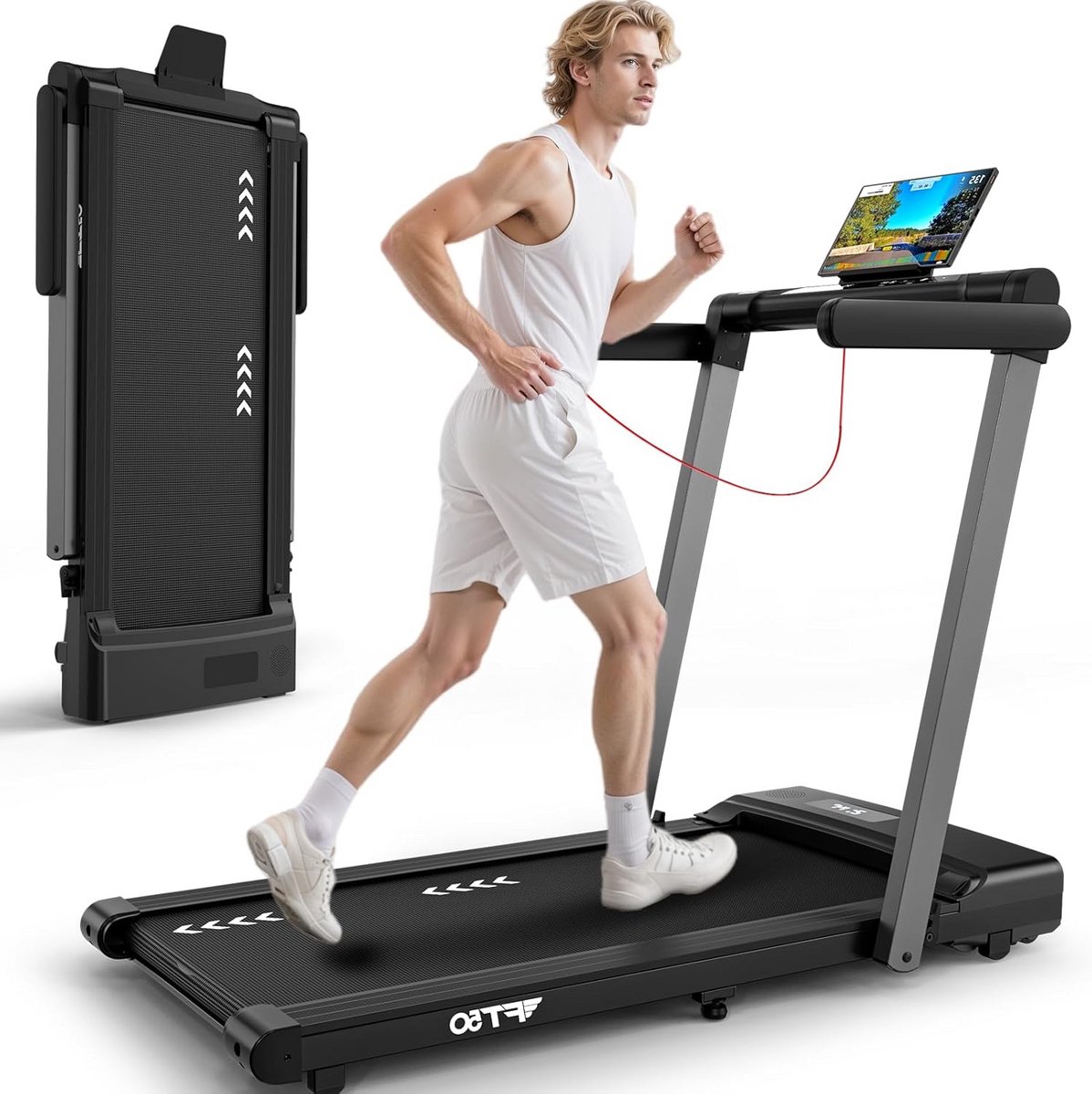 Inklapbare Loopband Thuis met App & Afstandsbediening - 12 km/u