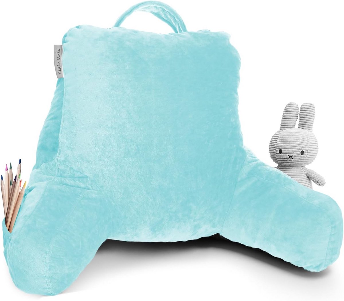Ergonomisch Rugkussen voor Bed - Zitkussen met Armen voor Extra Steun - Voor Lezen, TV Kijken - Geschikt voor Kinderen en Volwassenen