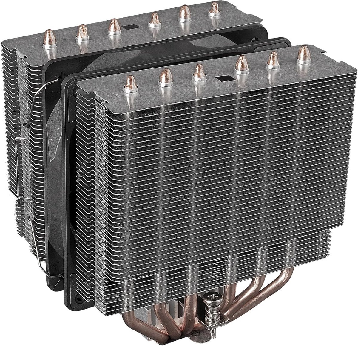 Krachtige Dubbele Toren CPU Koeler met 6 Heatpipes - TDP 280W - Stille PWM Ventilator