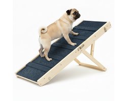 Pawsource Hondenloopplank - Hondentrap - Instelbaar 25 tot 45 cm