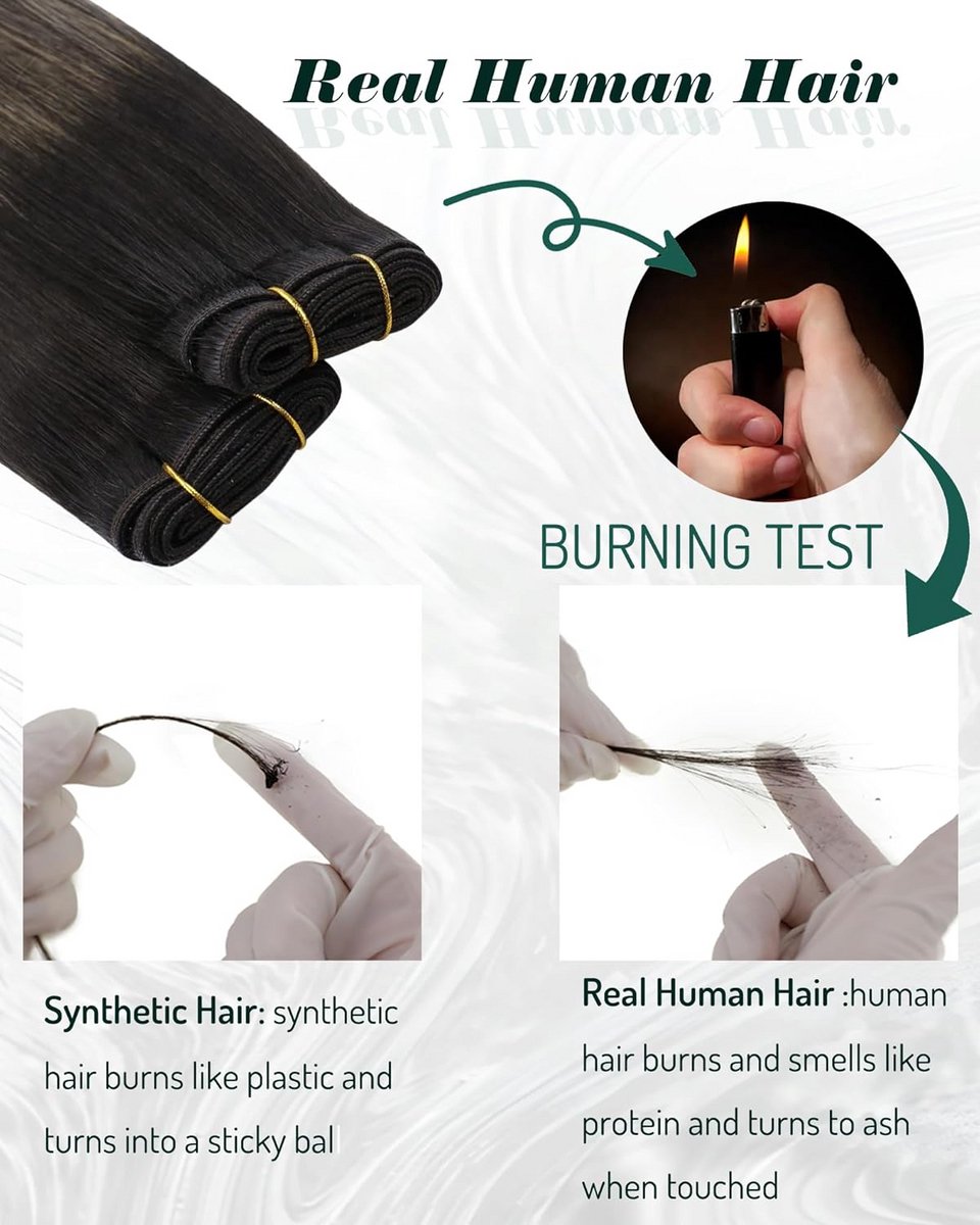Echt Menselijk Haar Weft Extensions Donkerbruin Lichtbruin Highlights