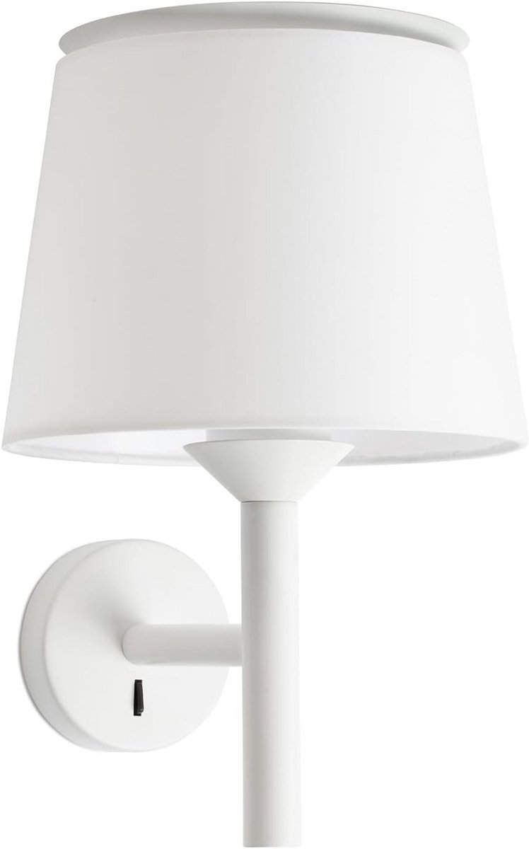 Wandlamp met witte kap voor sfeervolle binnenverlichting