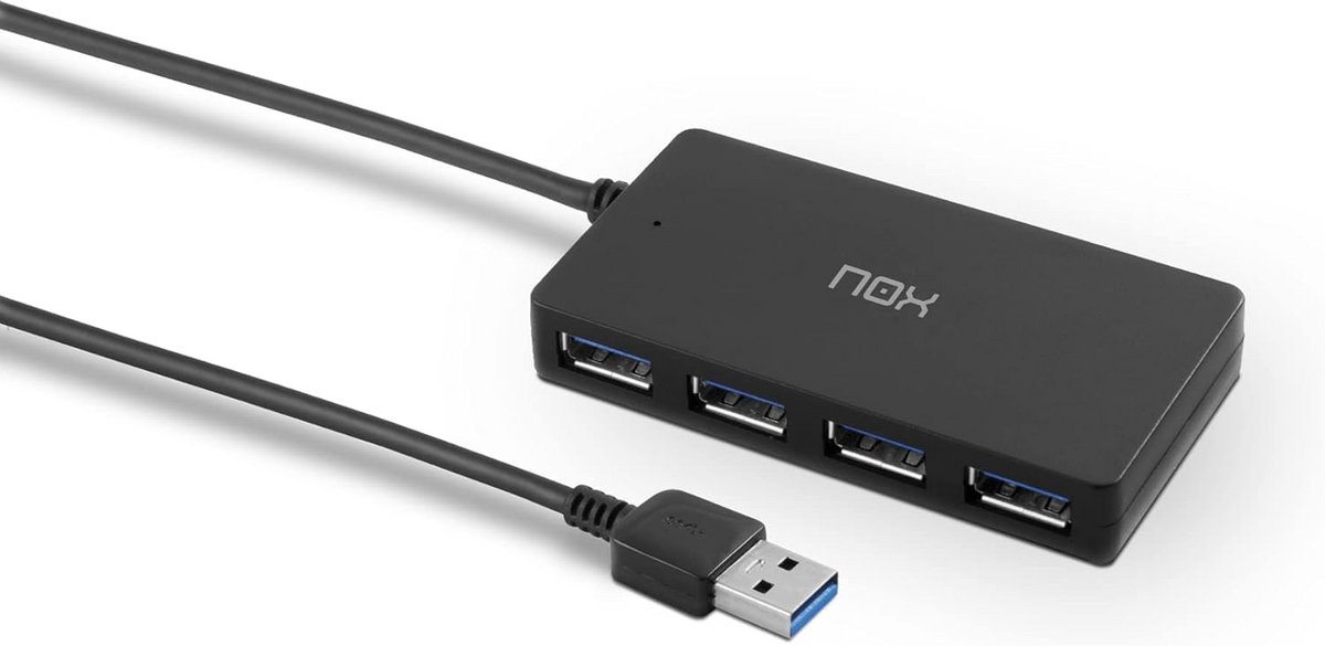 USB Hub 4 Poorten USB 3.0 Supersnel - Compacte USB Splitter voor Laptop en PC