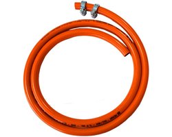 Flexibele Gasslang Set met Klemmen voor Fornuis, Oven en Kachel – 2 Meter