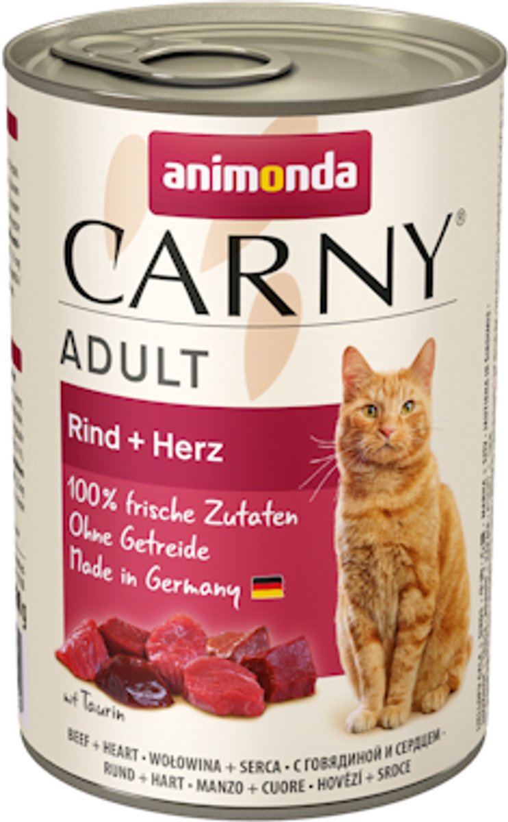 Animonda Animonda Carny Adult - Rund met Hart - 6 x 400 g