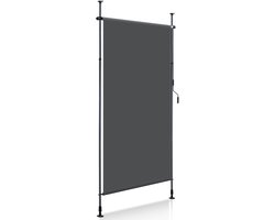 120x270cm Rolgordijn voor buiten - Antraciet - Rolgordijn - Rolgordijnen - Zonwering - Zonweringen - UV-bestendig - Uittrekbaar en in hoogte